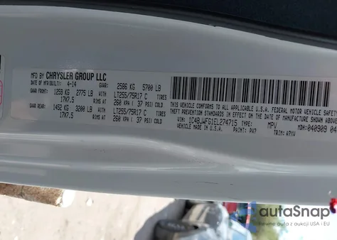 2014 Jeep Wrangler Unlimited Rubicon из США, поврежденный, VIN 1C4BJWFG1EL274715